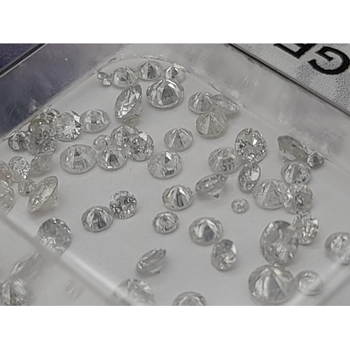 325 - A Collection of Natural Round Brilliant Cut Diamonds Totalling 1.63ct. Colour H-I, Clarity SI2 - I1.... 