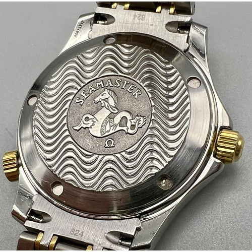 65 - OMEGA 2 TONE SEAMASTER PROFFESIONAL CHRONOMETER FULL WORKING ORDER A/F. 15CM STRAP LENGTH