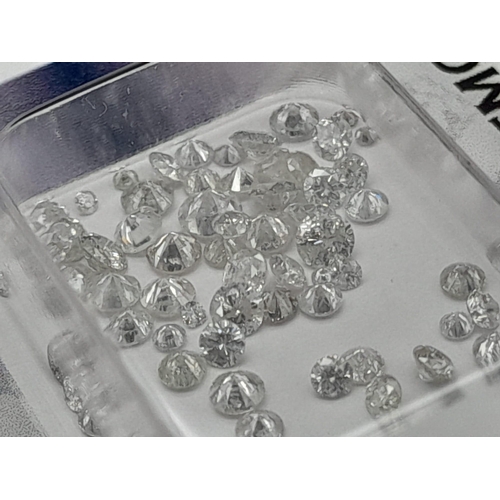 887 - A Collection of Natural Round Brilliant Cut Diamonds Totalling 2.05ct. Colour H-I, Clarity I1. Comes... 