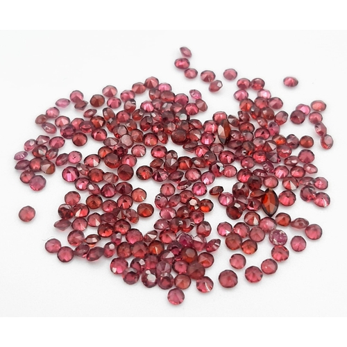 1262 - 10.64ct of small natural garnets, all -2mm in size. Perfect for Jewellery making.