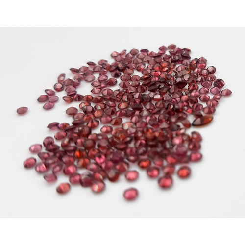 1262 - 10.64ct of small natural garnets, all -2mm in size. Perfect for Jewellery making.