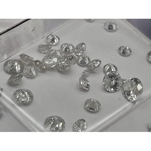 166 - A Collection of Natural Round Brilliant Cut Diamonds Totalling 1.06ct. Colour I-J, Clarity I1. Comes... 