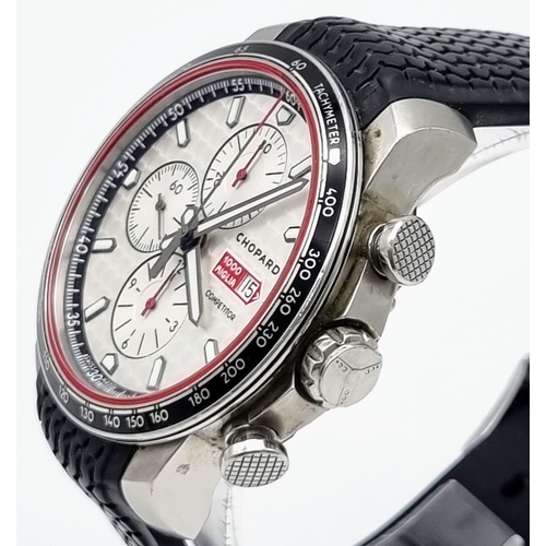 316 - A CHOPARD GTS CHRONOGRAPH COMPETITOR IN STAINLESS STEEL WITH 3 SUBDIALS, SELF WINDING MOVEMENT, AS N... 