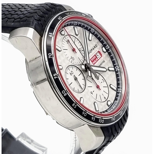 316 - A CHOPARD GTS CHRONOGRAPH COMPETITOR IN STAINLESS STEEL WITH 3 SUBDIALS, SELF WINDING MOVEMENT, AS N... 