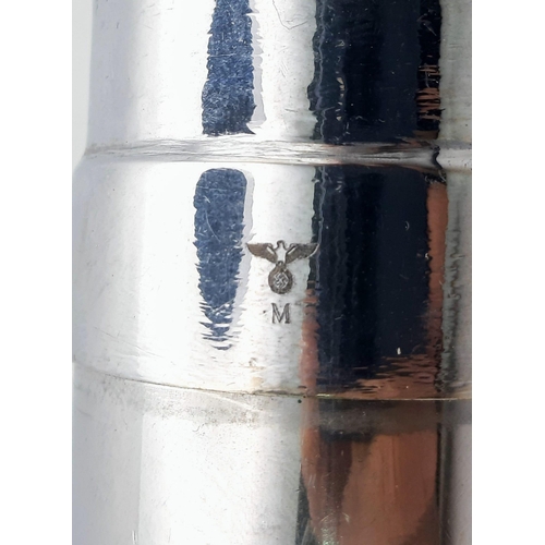 62 - A WW2 German E-Boat Speaking Tube with a Whistle Marked with a Kriegsmarine Eagle Stamp. 17cm