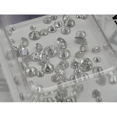 887 - A Collection of Natural Round Brilliant Cut Diamonds Totalling 2.05ct. Colour H-I, Clarity I1. Comes... 