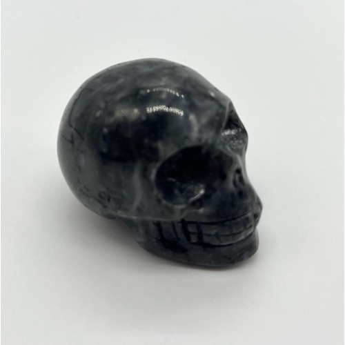 895 - A Hand-Carved Labradorite Crystal Skull Figure. 5 x 4cm.