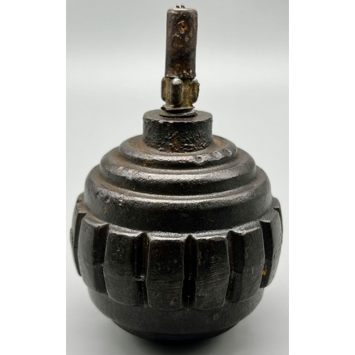 83 - A WW1 German Inert Kugel (Ball Grenade). Makers mark on base.