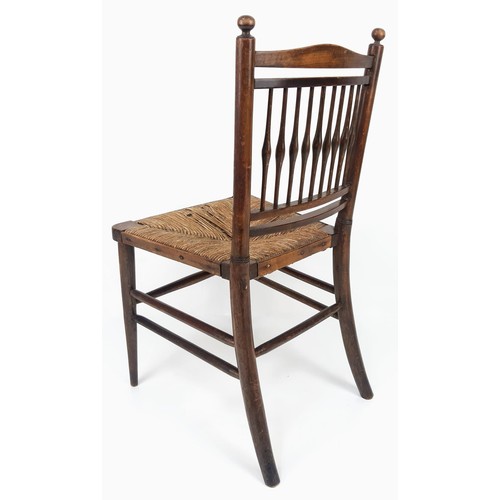 1244 - A Childs Antique Oak and Rush Seat Ladder-Back Chair.
67cm tall.