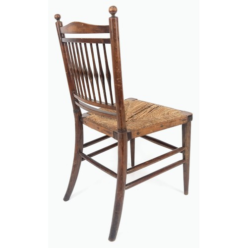 1244 - A Childs Antique Oak and Rush Seat Ladder-Back Chair.
67cm tall.