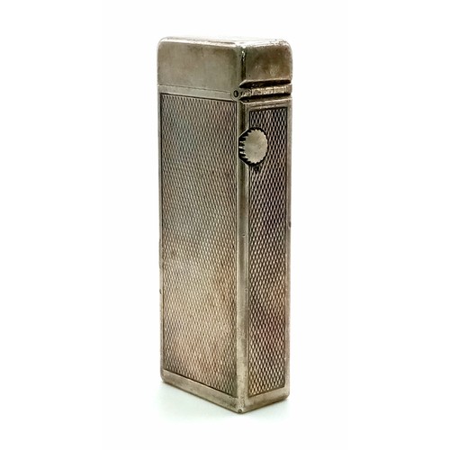 555 - A Vintage Silver Tone Dunhill Lighter. A/f