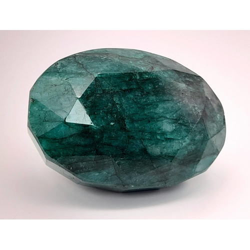 1496 - A 393.45ct Mixed Cut Emerald. Oval Shape. GLI Certified.