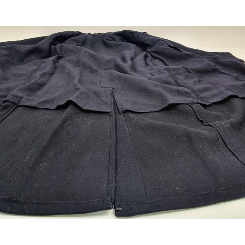 308 - A Very Heavy Navy Blue Vintage Home Front Military Defence Coat. Made by Smith and Co of Derby 1951.... 