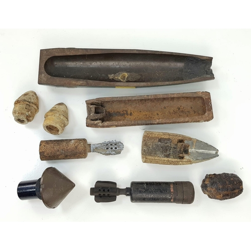 164 - A Selection of Shells and Grenades From Different Time Periods. Nose cones, cut-aways and sectionals... 