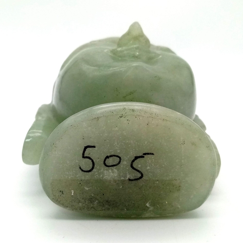 441 - A Beautiful Jadeite Buddha! Keep this statue in your home/office for calmness & enlightenment. 11 x ... 