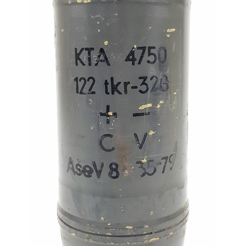 456 - A 122 Howitzer Shell Case. Other markings include KTA 4750. 47cm tall.