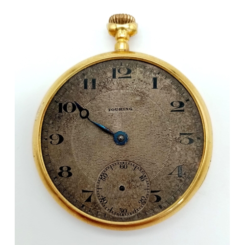 8 - An Antique 18K Yellow Gold Pocket Watch. In need of repair so as found. 46.4g total weight.