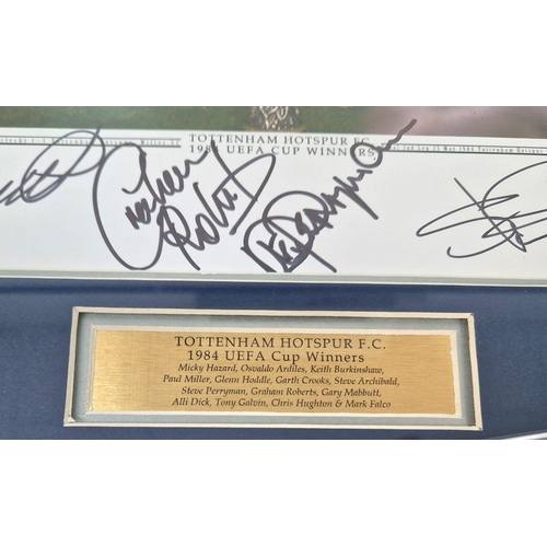 207 - A SIGNED PHOTO OF THE 1984 TOTTENHAM HOTSPUR UEFA CUP WINNING TEAM.  56 X 46cms