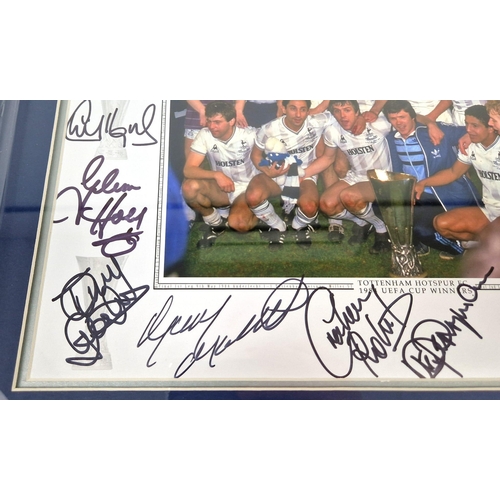 207 - A SIGNED PHOTO OF THE 1984 TOTTENHAM HOTSPUR UEFA CUP WINNING TEAM.  56 X 46cms