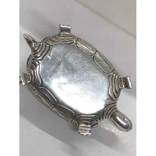 75 - A German early 20th century silver 835 pill box in the form of a tortoise 

Stunning condition opens... 