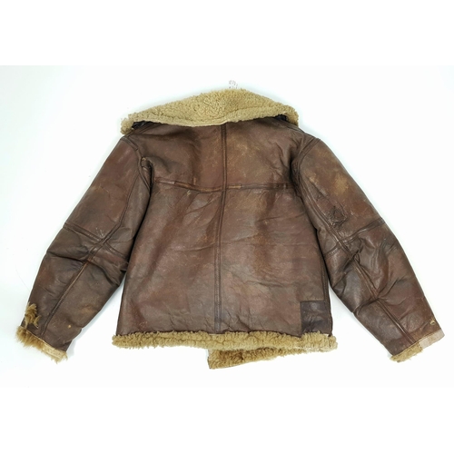 98 - A WW2 British Irvin R.A.F Flying Jacket (broken zip).