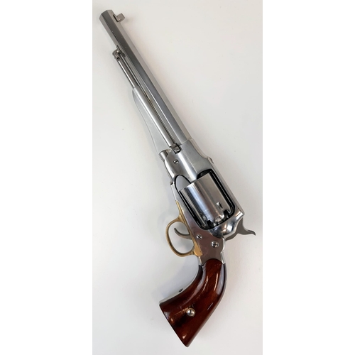 19 - A Deactivated Uberti Black Powder Model 1858 New Army Pistol. Having a .44 calibre with an 8 inch ba... 