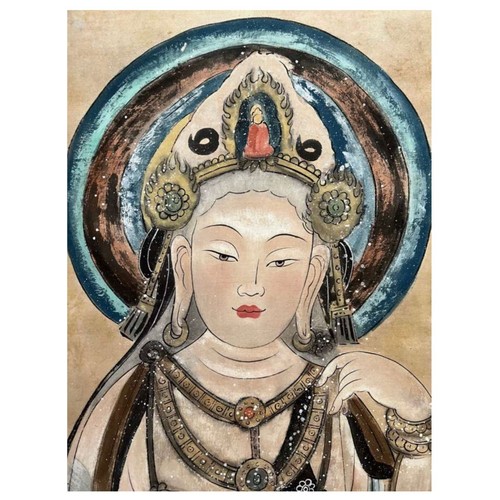 148 - An Interpretation of Buddha: Chinese ink and Watercolour on paper - Attributed to Zhang Daqian, one ... 