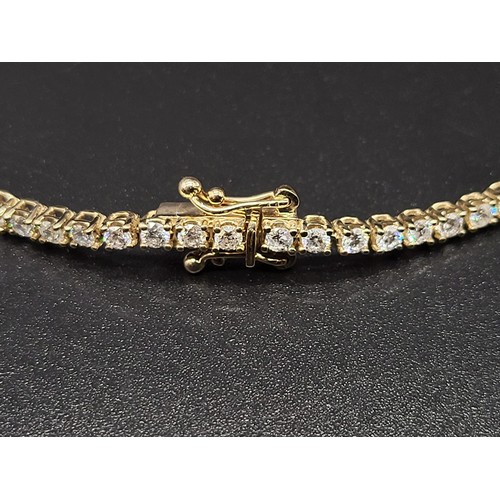 178 - An 18K White Gold Diamond Tennis Bracelet. 2.7-3ct.
IJ-SI Grade. 9g. 18cm.