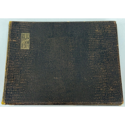 395 - An Antique Large Brown Photo Album Containing 187 Black and White Sepia Prints of Various Scenes and... 