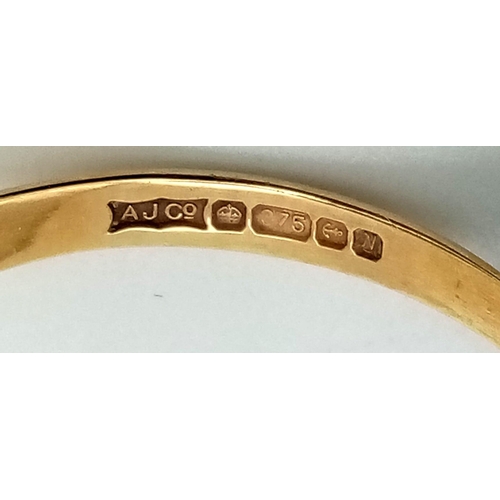 1029 - A Vintage 9K Yellow Gold Signet Ring. Size V. 2.04g.