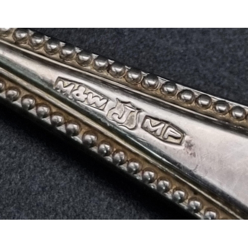 936 - A Mappin and Webb Vintage/Antique Set of Silver Plate Pastry Forks in Original Case.