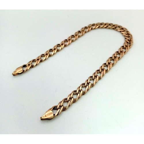 79 - A 9K Yellow Gold Bracelet. A/F. 7.46g. Ref: 5-584.