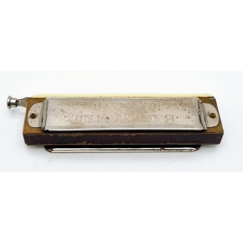 949 - A Bandmaster Deluxe Chromatic Harmonica in Original Box.