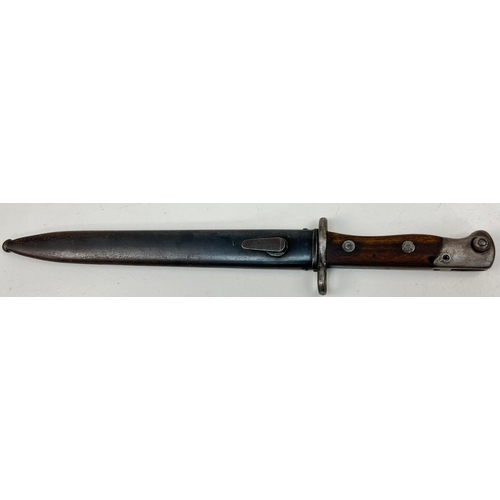 362 - An Antique Siamese Type 46 Bayonet and Scabbard for the Type 46 Rifle. Ricasso markings translate to... 