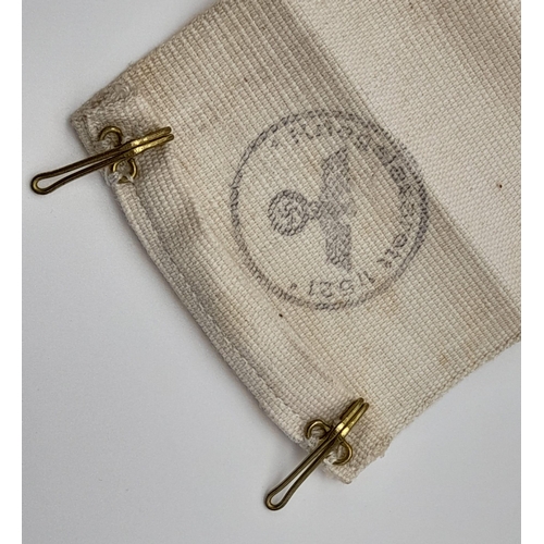 562 - WW2 German Medics Armband with Field Hospital Stamp.