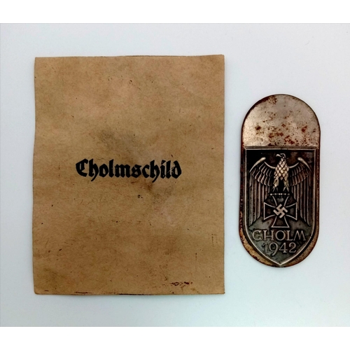 666 - Museum Quality Replica Cholm Campaign Shield. Amazing copy. Hard to tell.