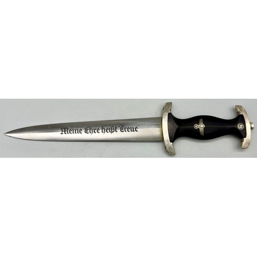 12 - 3rd Reich SS Enlisted Mans Dress Dagger. Maker: Carl Eickhorn Solingen.