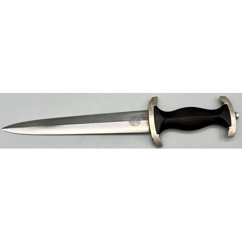 12 - 3rd Reich SS Enlisted Mans Dress Dagger. Maker: Carl Eickhorn Solingen.