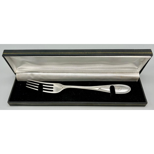 290 - RARE .800 Silver Fork with the Personal Crest of Hermann Göering. From one of his many residences or... 