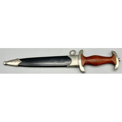 40 - 3 rd Reich NSKK Dagger – Ground Rohm Blade. Maker: E. P&S Solingen. The letter “O” stamped on th... 