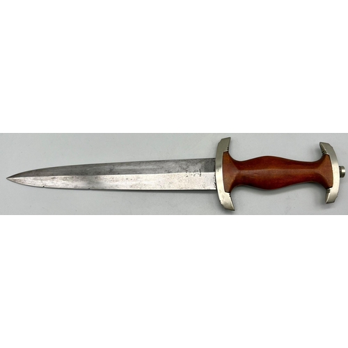 40 - 3 rd Reich NSKK Dagger – Ground Rohm Blade. Maker: E. P&S Solingen. The letter “O” stamped on th... 