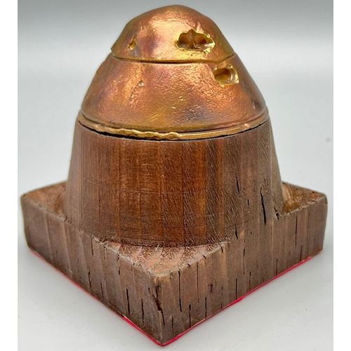 478 - WW1 German HZ 140 Fuze found in Ypres Mounted on a Plinth.