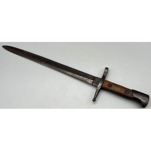 591 - WW1 Italian M1891 Carcano Bayonet. No scabbard.