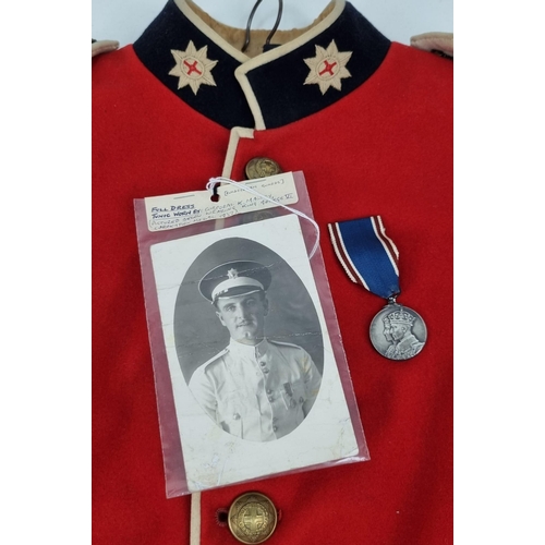 102 - Circa 1930’s Cold Stream Guards Scarlet Tunic. Worn by Cpl. K. Maltey, who according to his family
w... 