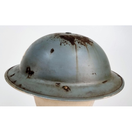 193 - WW2 British Royal Navy Lieutenant’s MK II Helmet Dated 1938. Maker: Briggs Motor Bodies.