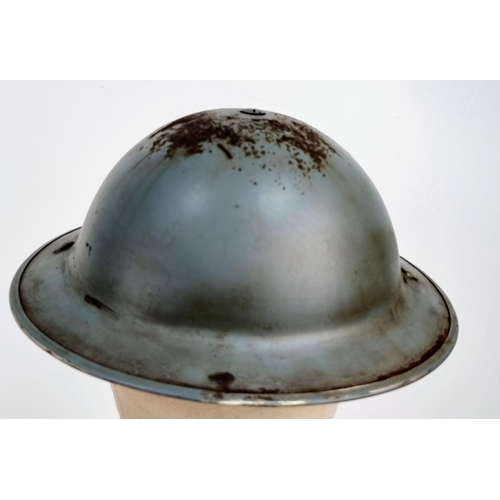 193 - WW2 British Royal Navy Lieutenant’s MK II Helmet Dated 1938. Maker: Briggs Motor Bodies.