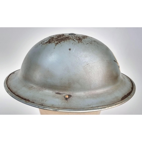 193 - WW2 British Royal Navy Lieutenant’s MK II Helmet Dated 1938. Maker: Briggs Motor Bodies.