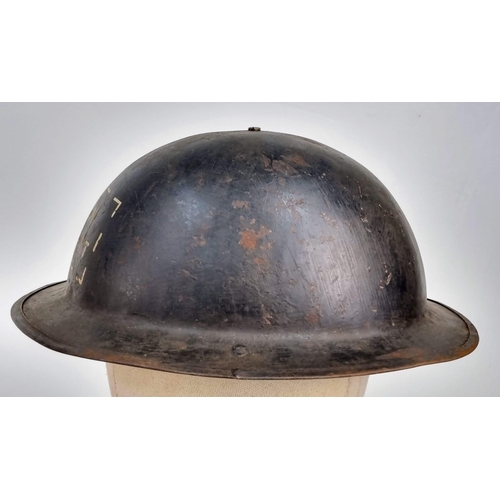 394 - WW2 British Home Front British Transport Helmet.