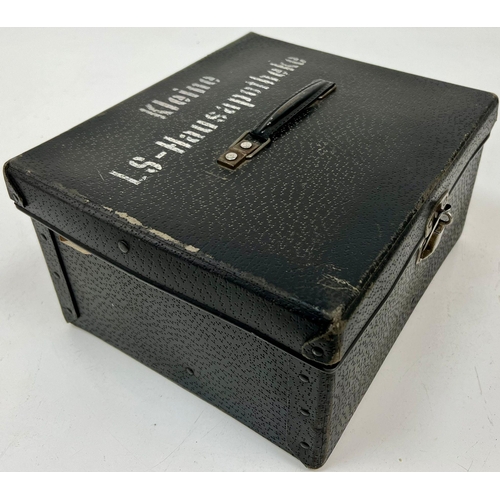 130 - WW2 German Luftshutz (Air Raid Police) Small First Aid Box with Contents.