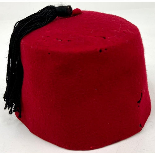 165 - RARE 3 rd Reich Red Fez. Worn by Bosnian Muslims of the 13 th and 23 rd SS “Handscar” divisions figh... 